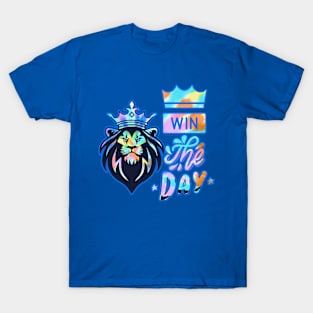 Colorful LION WINNER Quote T-Shirt